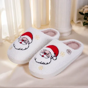 Chausson de Noël Adulte – Père Noël Fourré