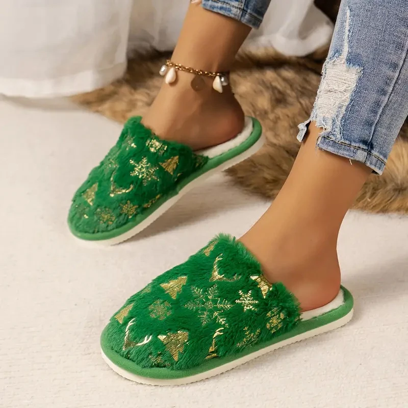 Chausson de Noël Adulte – Rouge, Vert et Blanc – Image 3