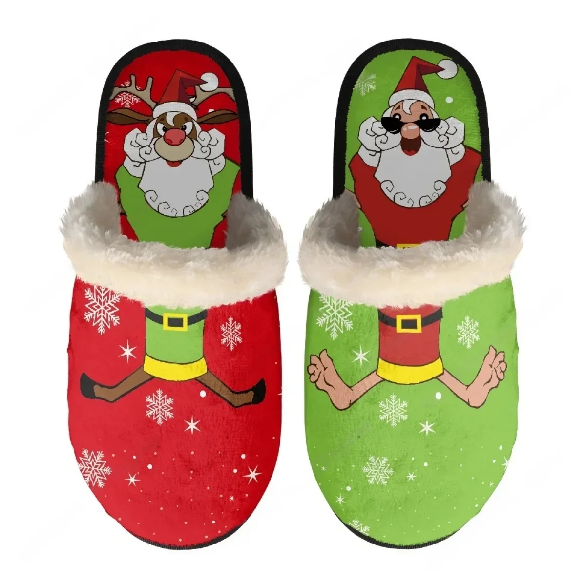 Chausson Bonhomme de Noël Adulte – Peluche – Image 4