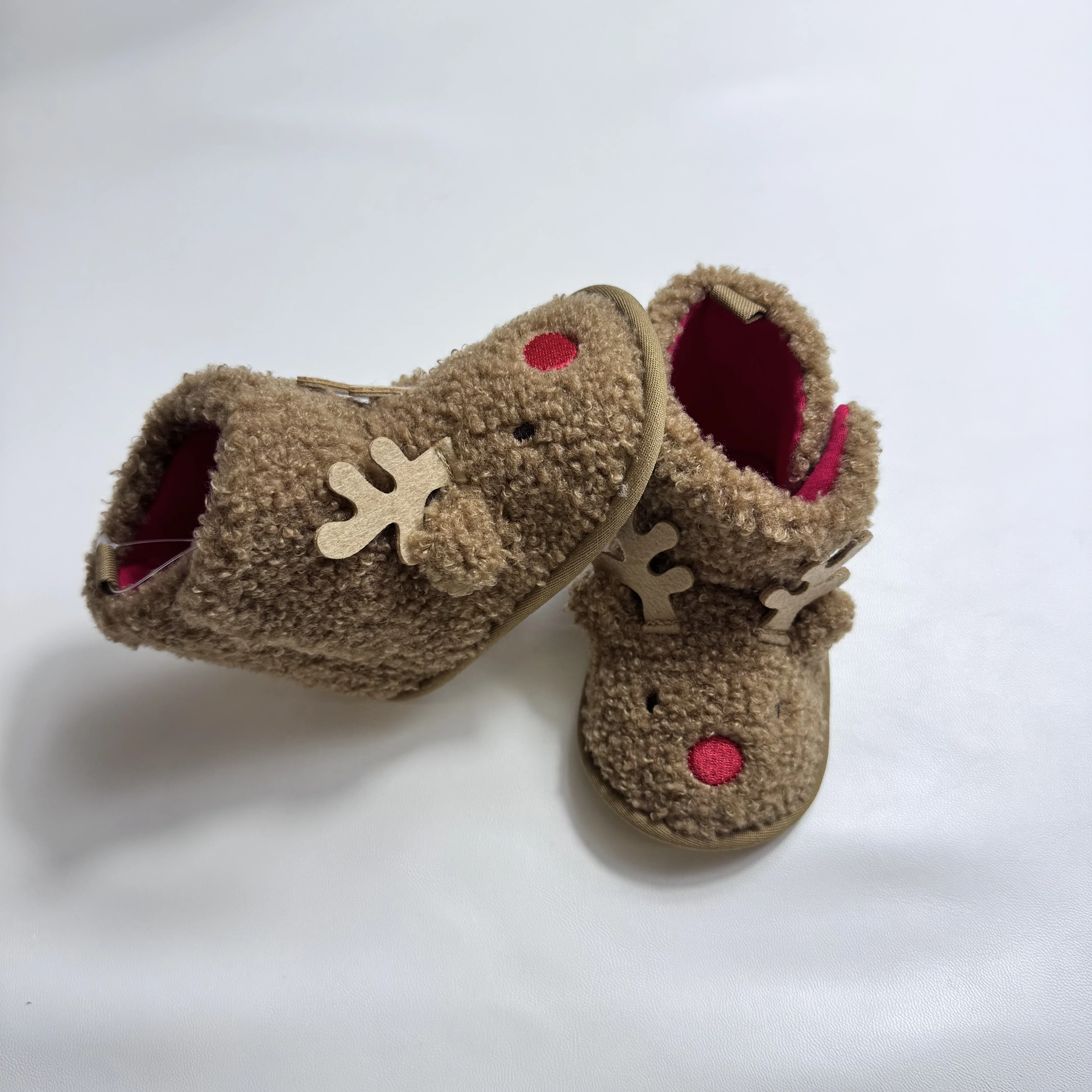 Chausson Renne de Noël Bébé – Bottine Fourrée – Image 4