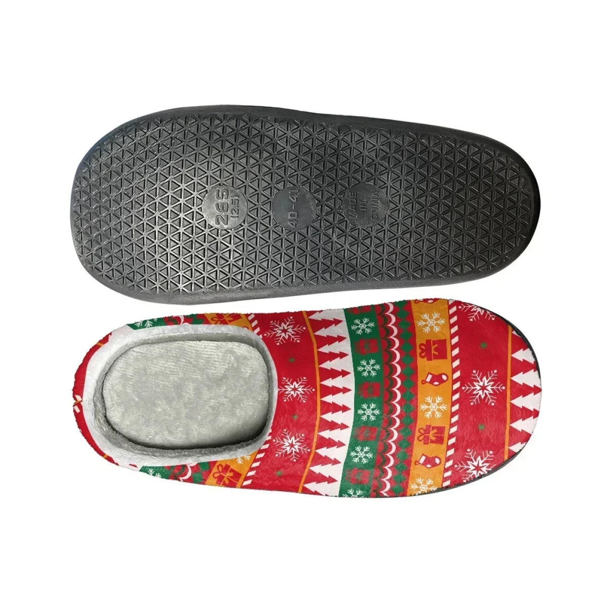 Chausson de Noël Couple – Motifs Festifs – Image 11