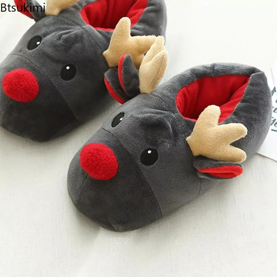 Chausson Renne de Noël Adulte – Taille Unique – Image 3