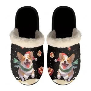 Chausson de Noël Adulte – Corgi Festif