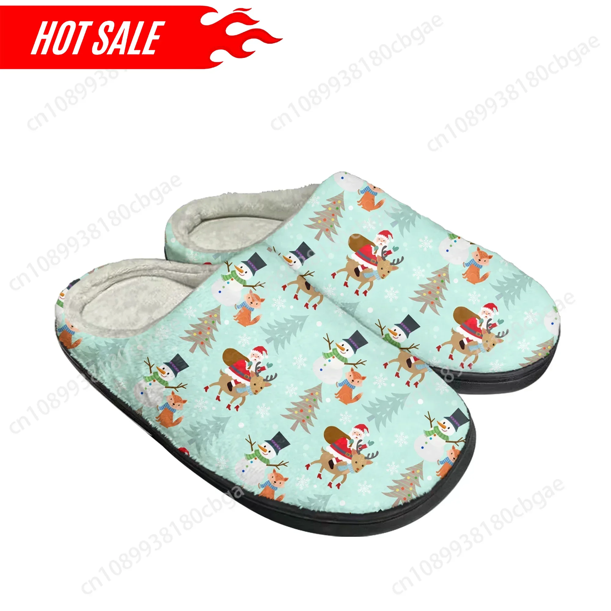 Chausson de Noël Adulte – Père Noël et Flocons – Image 4