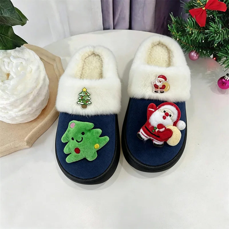 Chausson de Noël Couple – Père Noël Fourré – Image 6