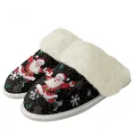 Chausson de Noël Adulte – Père Noël et Flocon