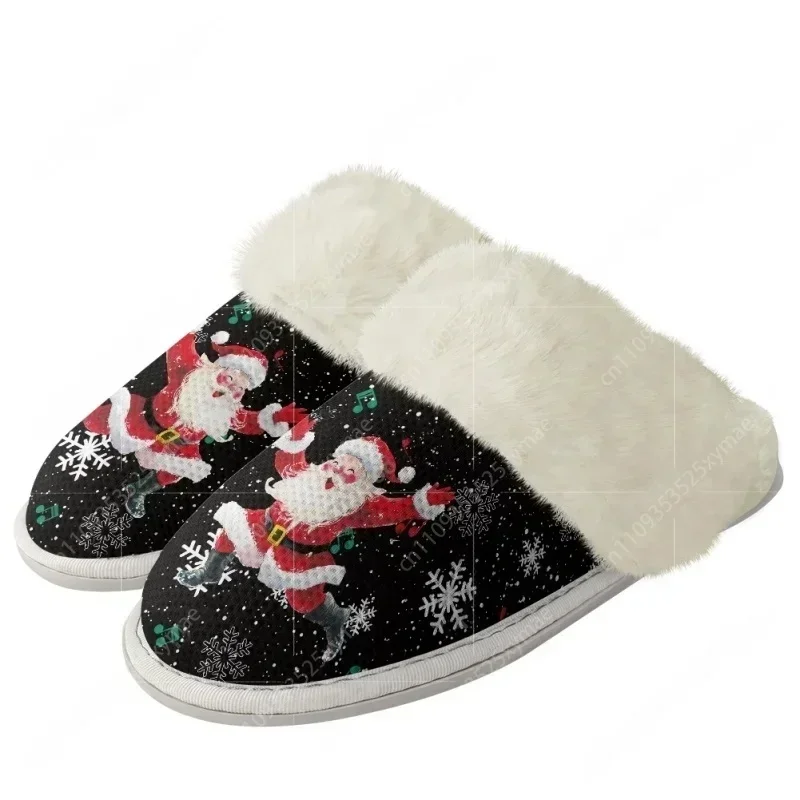 Chausson de Noël Adulte – Père Noël et Flocon