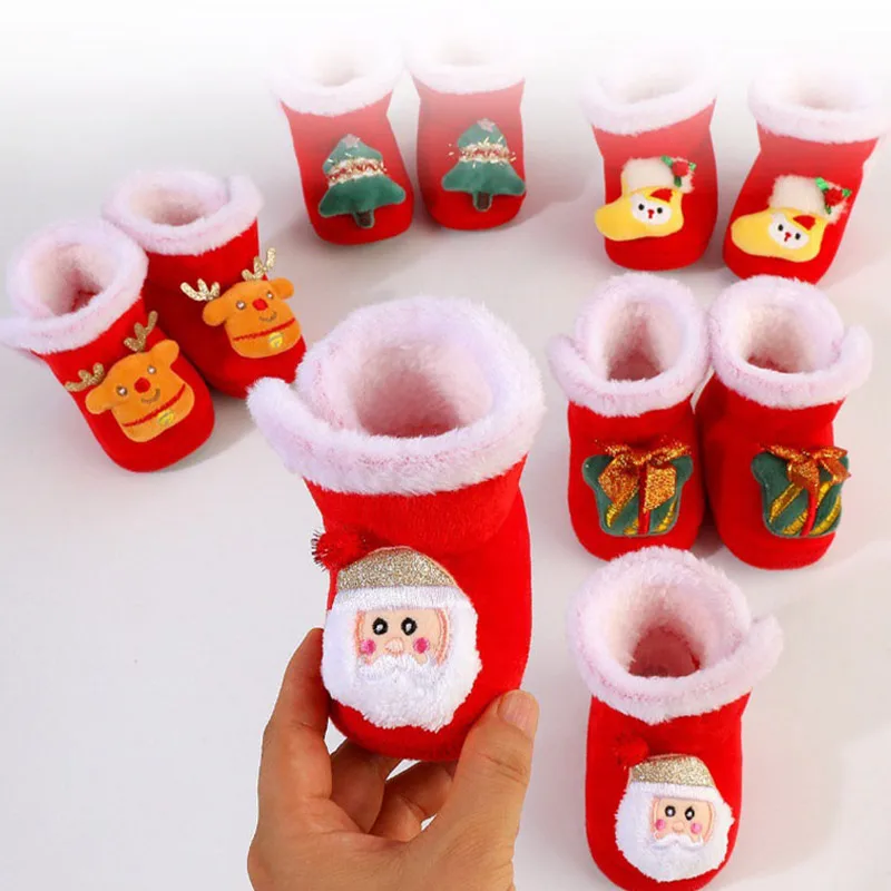 Chausson de Noël Bébé – Bottine Rouge – Image 3