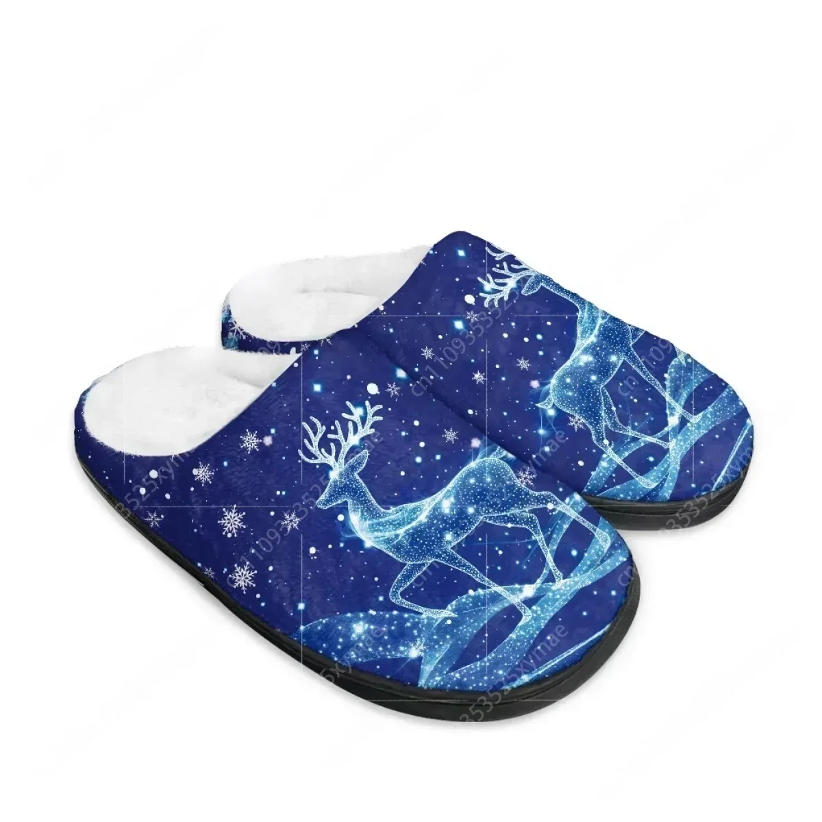 Chausson de Noël Adulte – Renne et Flocons