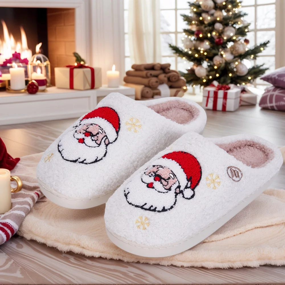 Chausson de Noël Adulte – Père Noël Fourré – Image 4