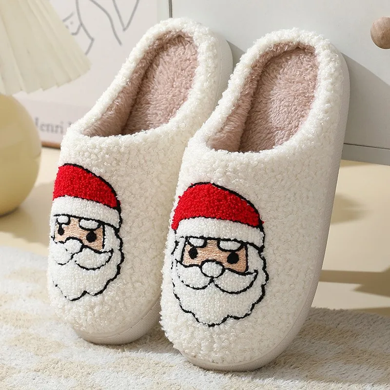 Chausson Renne de Noël Adulte – Rouge – Image 6