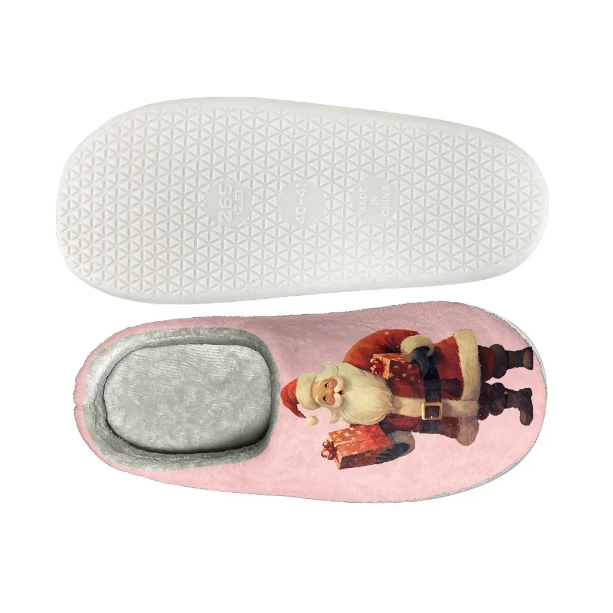 Chausson de Noël Couple – Motifs Festifs – Image 6
