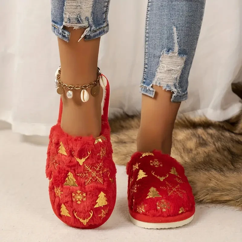 Chausson de Noël Adulte – Rouge, Vert et Blanc – Image 2