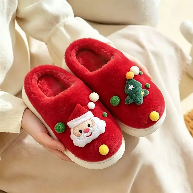 Chausson de Noël Couple – Mule Fourrée – Image 3