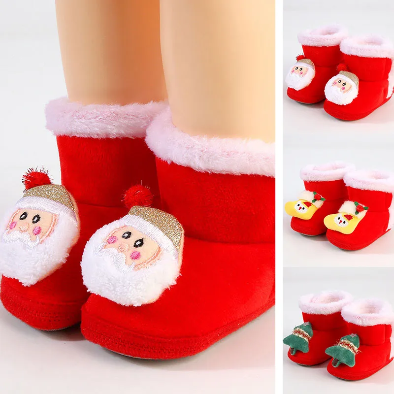 Chausson de Noël Bébé – Bottine Rouge – Image 2