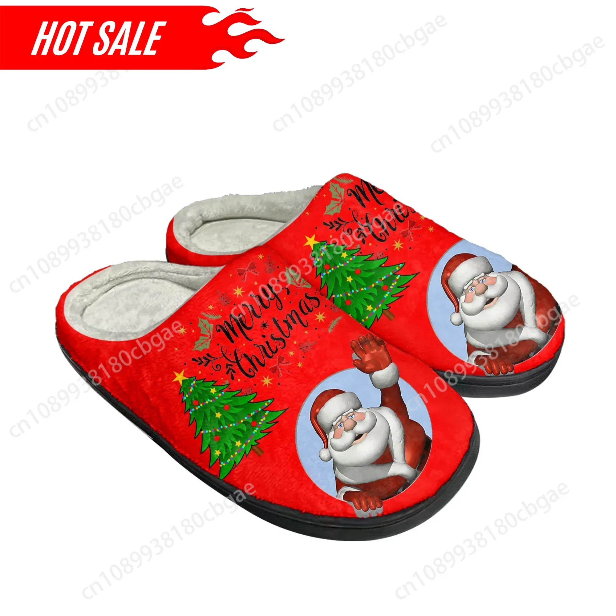 Chausson de Noël Adulte – Père Noël et Flocons – Image 3