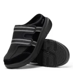 Chausson Ouvert Homme – Forme Large et Caoutchouc