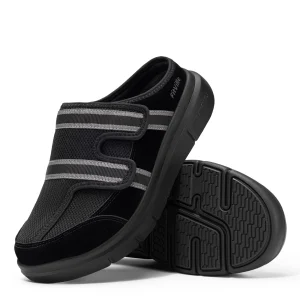 Chausson Ouvert Homme – Forme Large et Caoutchouc