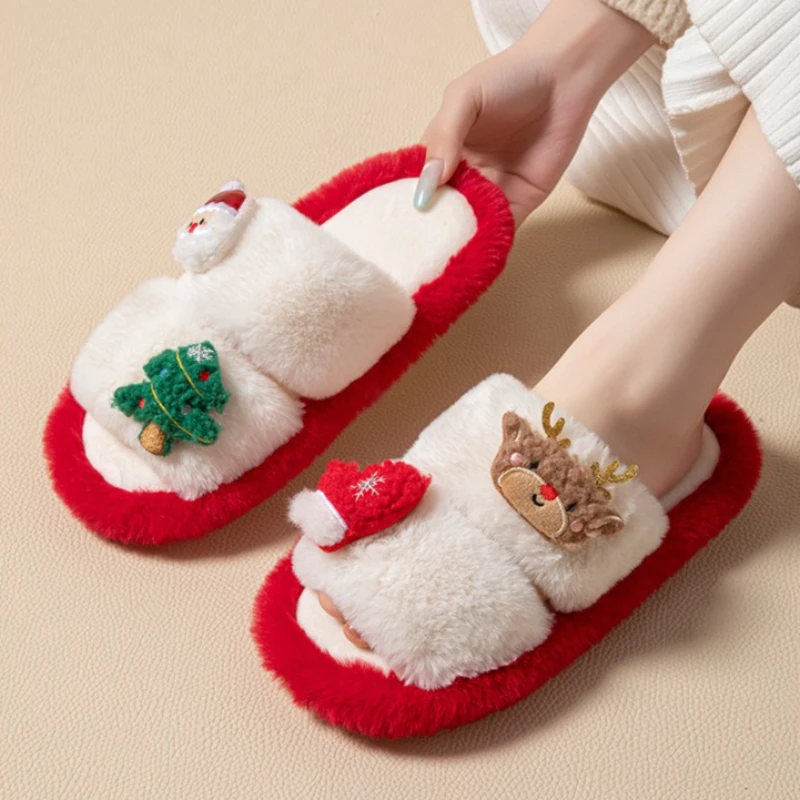 Chausson de Noël Femme – Mule Fourrée