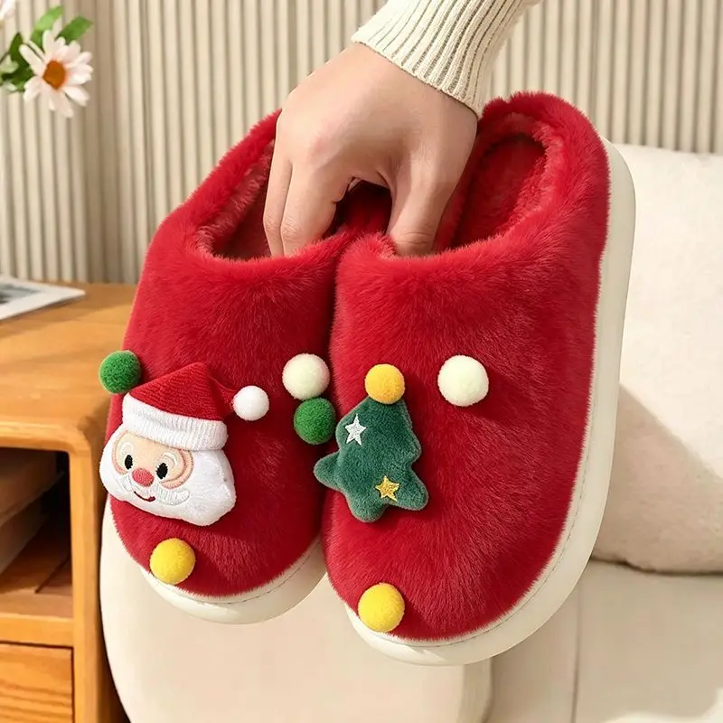 Chausson de Noël Couple – Mule Fourrée – Image 4