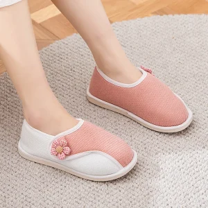Chausson Femme à Scratch – Maille Rose